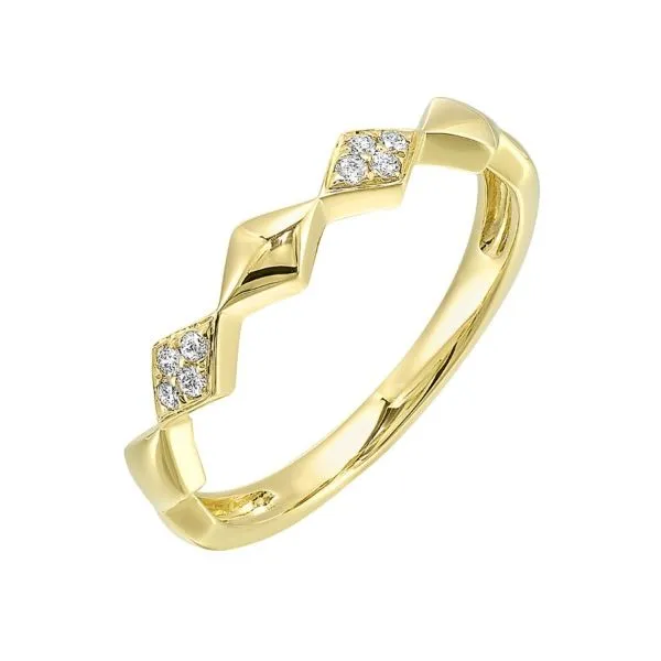 14Kt Yellow Gold Diamond Stackable Ring Erickson Jewelers Iron Mountain, MI