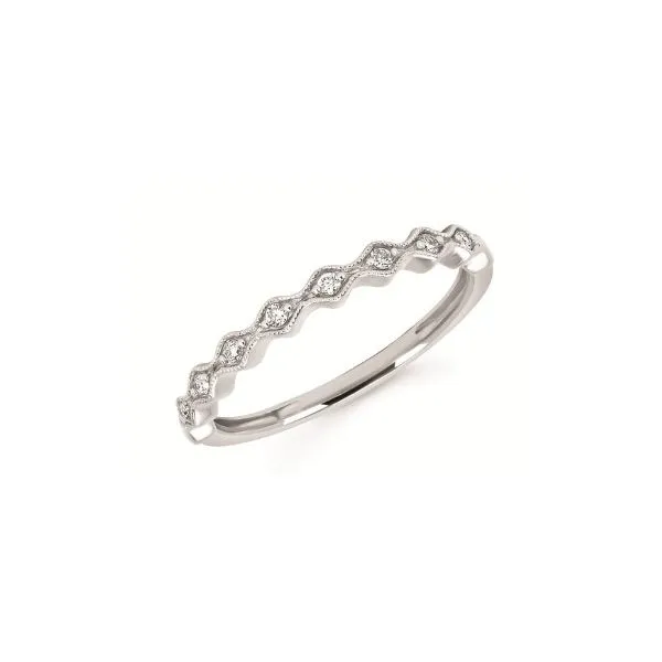 14Kt White Gold Diamond Stackable Ring Erickson Jewelers Iron Mountain, MI