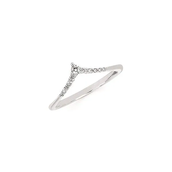 14K White Gold Diamond Band Erickson Jewelers Iron Mountain, MI