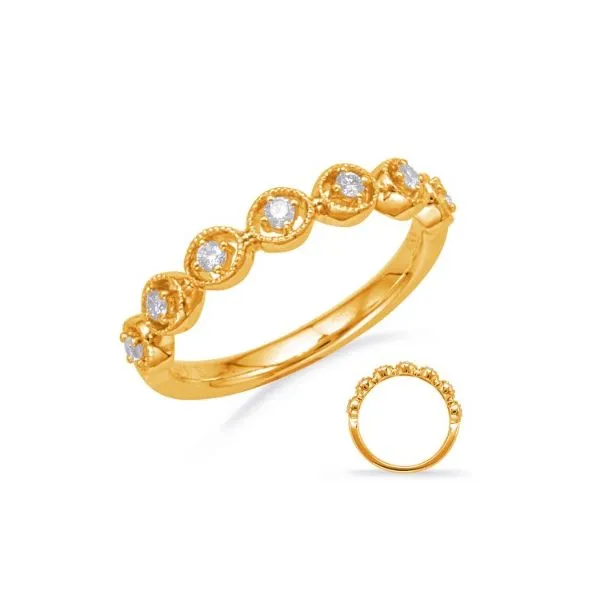 Bubbly Diamond Yellow Gold Ring Erickson Jewelers Iron Mountain, MI