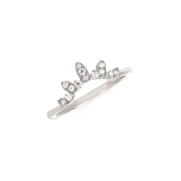 CURVED DIAMOND WEDDING BAND Erickson Jewelers Iron Mountain, MI