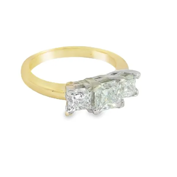 14Kt Yellow Gold Diamond 3 Stone Ring Erickson Jewelers Iron Mountain, MI