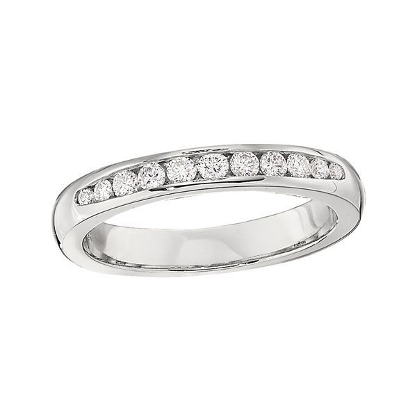 14Kt White Diamond Channel Set Band Erickson Jewelers Iron Mountain, MI