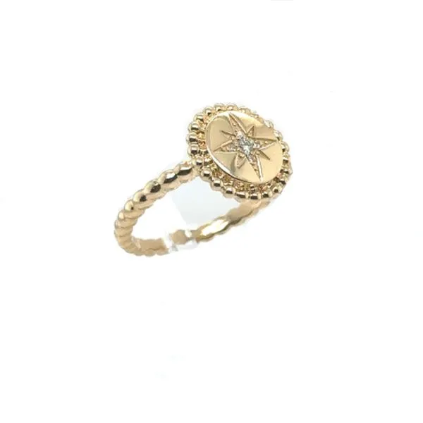 14Kt Yellow Gold Diamond Star Ring Erickson Jewelers Iron Mountain, MI