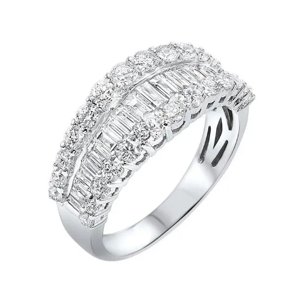 14K White Gold Diamond Ring Erickson Jewelers Iron Mountain, MI