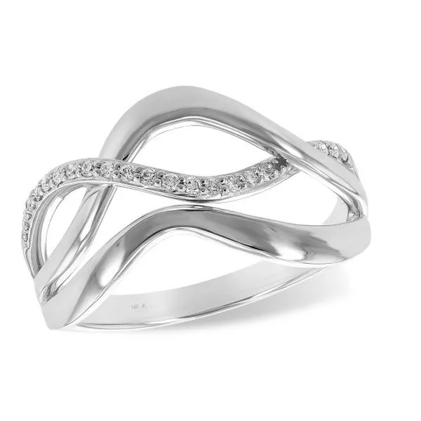 Open Free Form Diamond Fashion Ring in 14Kt White Gold Erickson Jewelers Iron Mountain, MI