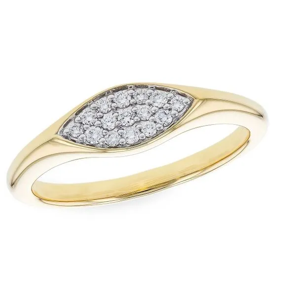 Marquise Diamond Fashion Ring in 14Kt Yellow Gold Erickson Jewelers Iron Mountain, MI