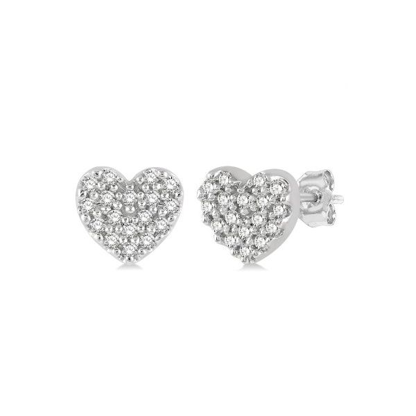 DIAMOND HEART EARRINGS Erickson Jewelers Iron Mountain, MI