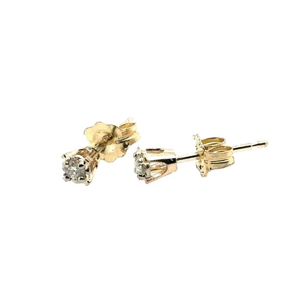 14K Yellow Gold Stud Earrings Erickson Jewelers Iron Mountain, MI