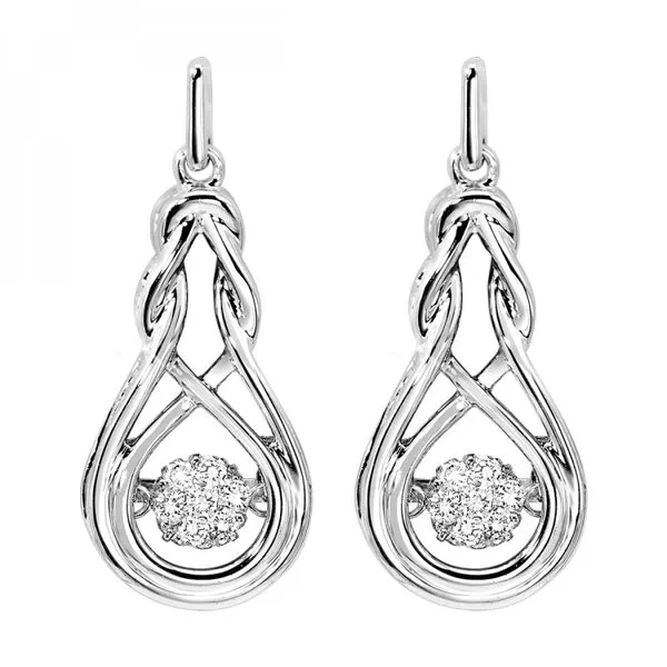 Sterling Silver Diamond Earrings Erickson Jewelers Iron Mountain, MI