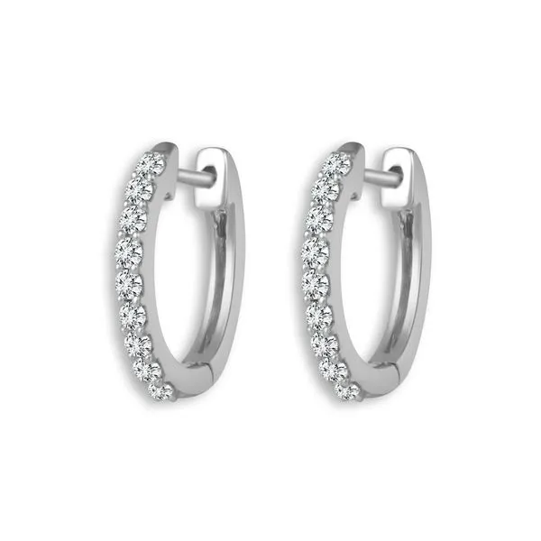 Diamond Hoop Earrings Erickson Jewelers Iron Mountain, MI