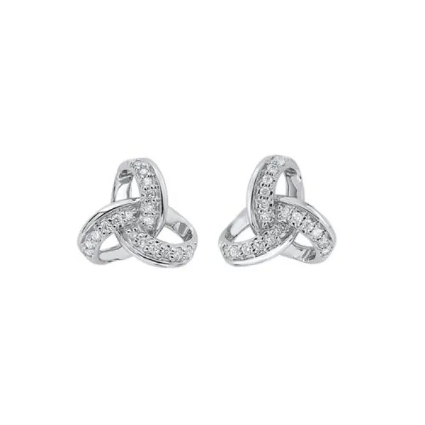 10Kt White Gold Diamond Earrings Erickson Jewelers Iron Mountain, MI