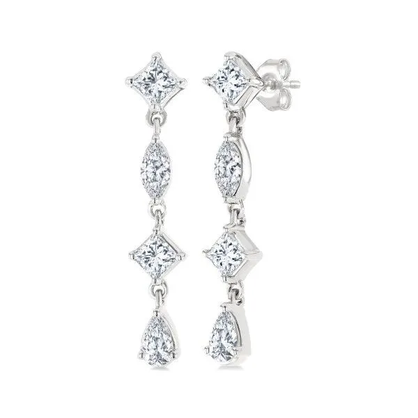 10Kt White Gold Diamond Earrings Erickson Jewelers Iron Mountain, MI