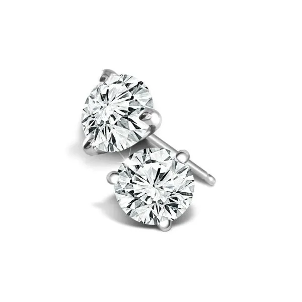 White Gold Diamond Martini Set Stud Earrings Erickson Jewelers Iron Mountain, MI
