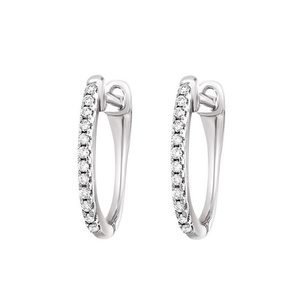 10Kt White Gold Diamond Earrings Erickson Jewelers Iron Mountain, MI