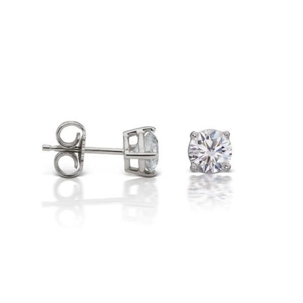 14Kt White Gold Diamond Earrings Erickson Jewelers Iron Mountain, MI
