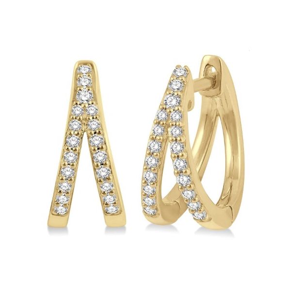 DIAMOND HOOP EARRINGS Erickson Jewelers Iron Mountain, MI