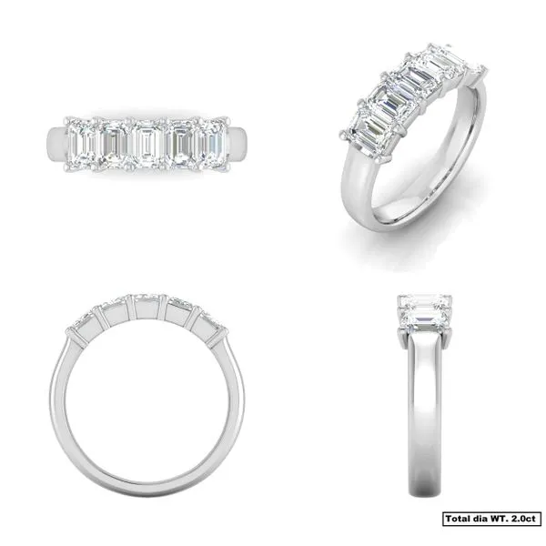 14Kt White Gold Lab Grown Diamond Ring Image 2 Erickson Jewelers Iron Mountain, MI