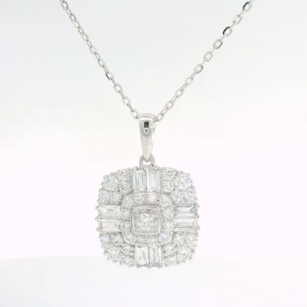 14Kt White Gold Lab Grown Diamond Necklace Erickson Jewelers Iron Mountain, MI