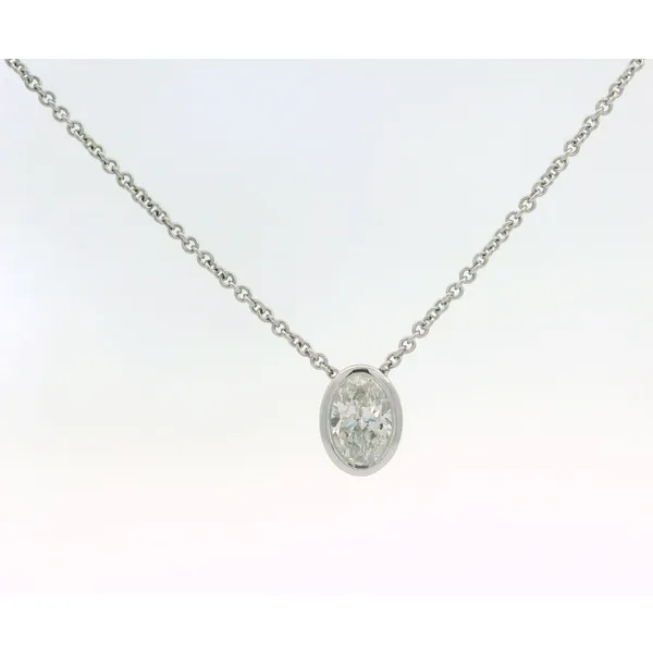 14Kt White Gold Lab Grown Diamond Necklace Erickson Jewelers Iron Mountain, MI