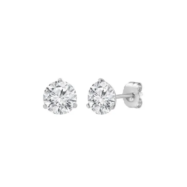 14Kt White Gold Lab Grown Diamond Earrings Erickson Jewelers Iron Mountain, MI