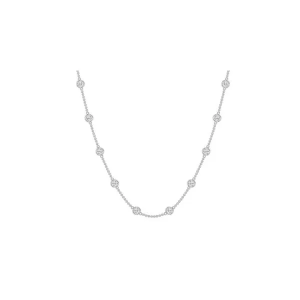 14Kt White Gold Lab Grown Diamond Necklace Erickson Jewelers Iron Mountain, MI