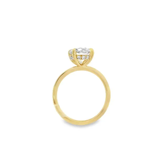 14K Yellow Gold Lab Grown Diamond Engagement Ring Erickson Jewelers Iron Mountain, MI