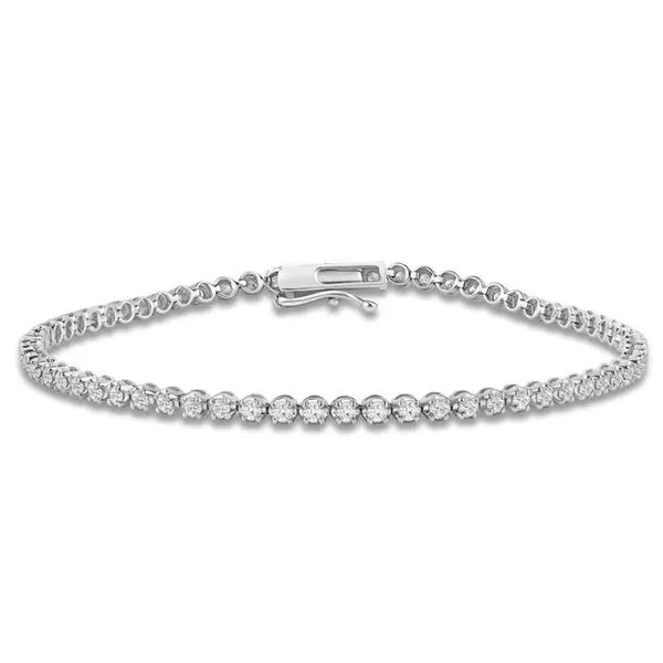 Illusion Set Lab Grown Diamond Tennis Bracelet Erickson Jewelers Iron Mountain, MI