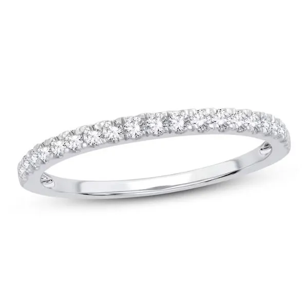 14Kt White Gold Lab Grown Diamond Wedding Band Erickson Jewelers Iron Mountain, MI