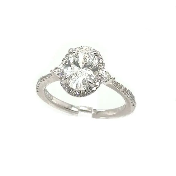 Lab Grown Diamond Halo Engagement Ring Erickson Jewelers Iron Mountain, MI