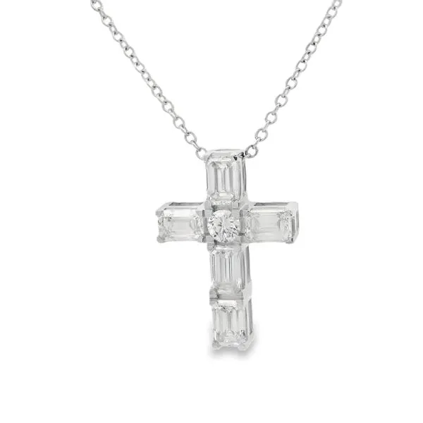 LAB GROWN DIAMOND CROSS NECKLACE Erickson Jewelers Iron Mountain, MI