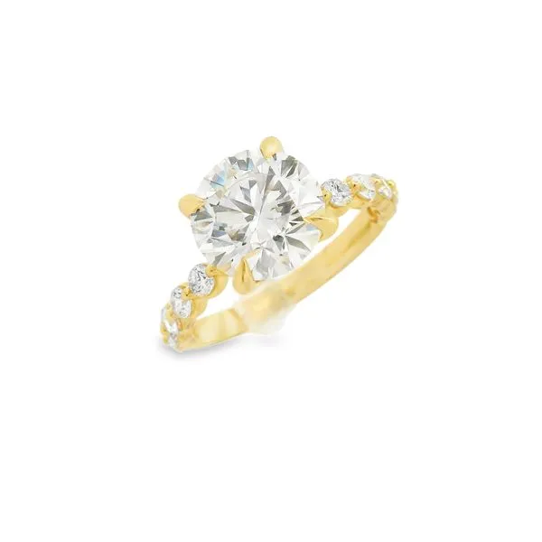 14K Yellow Gold Lab Grown Diamond Engagement Ring Erickson Jewelers Iron Mountain, MI