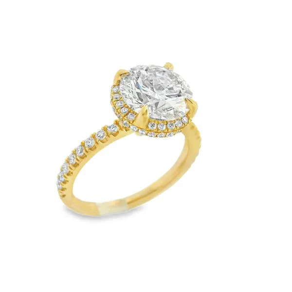 14K Yellow Gold Lab Grown Diamond Engagement Ring Erickson Jewelers Iron Mountain, MI