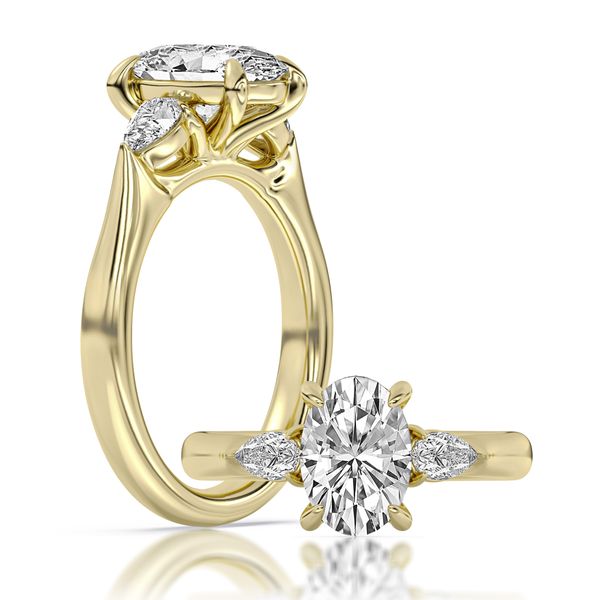 14Kt Yellow Gold Lab Grown Diamond 3 Stone Engagement Ring Erickson Jewelers Iron Mountain, MI