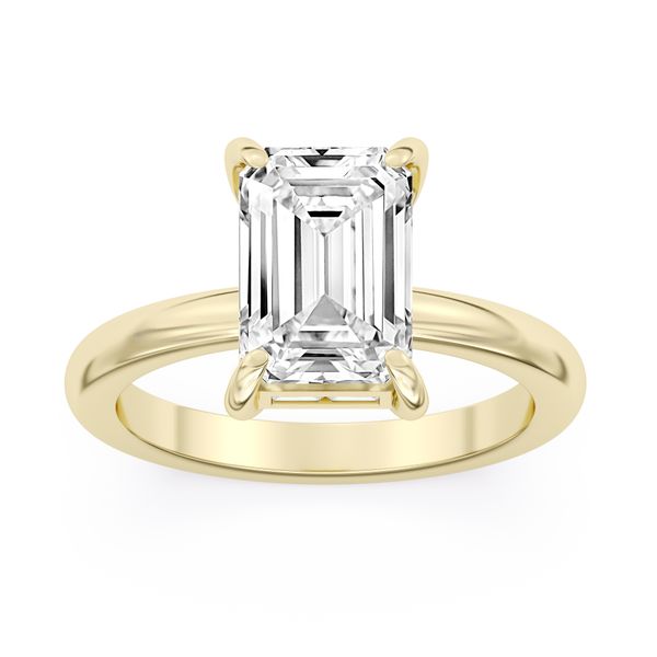 14Kt Yellow Gold Lab Grown Diamond Hidden Halo Solitaire Engagement Ring Erickson Jewelers Iron Mountain, MI