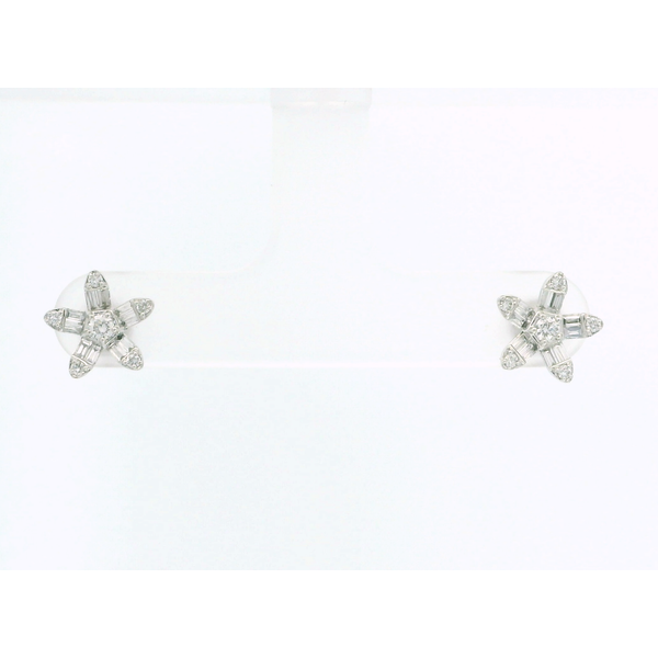14Kt White Gold Lab Grown Diamond Stud Earrings Erickson Jewelers Iron Mountain, MI