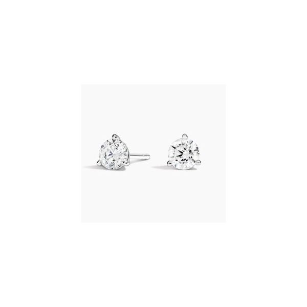 14Kt White Lab Grown Diamond Stud Earrings Erickson Jewelers Iron Mountain, MI