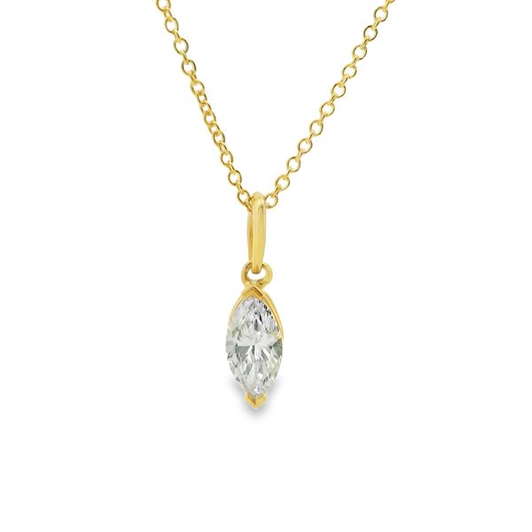 14Kt Yellow Gold Lab Grown Diamond Necklace Erickson Jewelers Iron Mountain, MI
