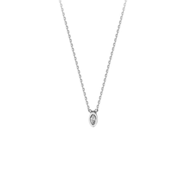 14Kt White Gold Diamond Necklace Erickson Jewelers Iron Mountain, MI