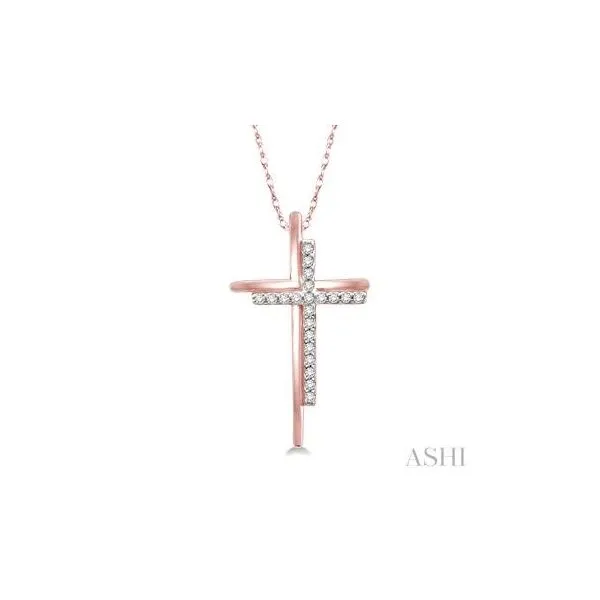 ROSE GOLD DIAMOND CROSS Erickson Jewelers Iron Mountain, MI