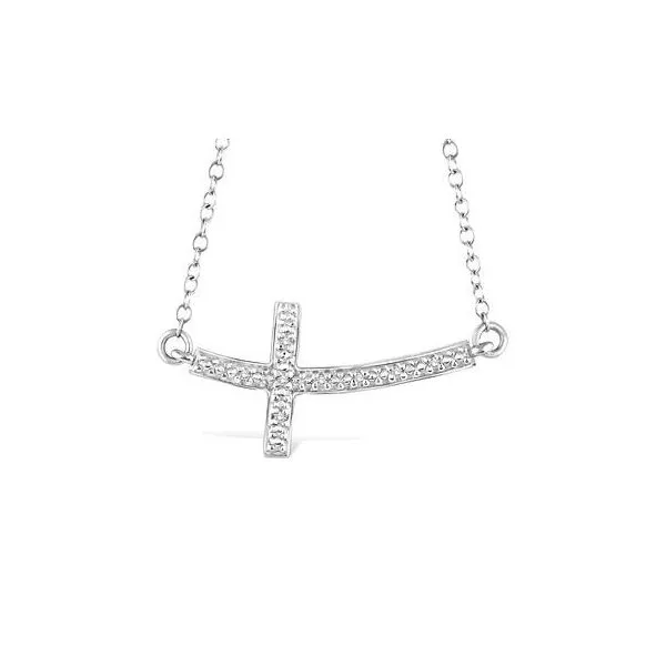 STERLING SILVER SIDEWAYS CROSS Erickson Jewelers Iron Mountain, MI