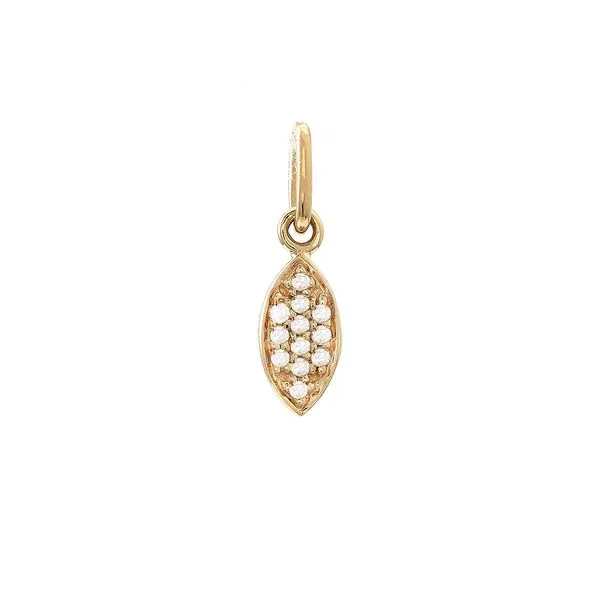 14K Yellow Gold Diamond Charm Erickson Jewelers Iron Mountain, MI