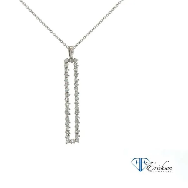 14Kt White Gold Diamond Necklace Erickson Jewelers Iron Mountain, MI