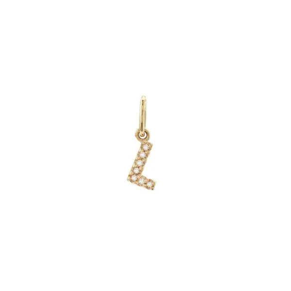 14Kt Yellow Gold L Initial Charm Erickson Jewelers Iron Mountain, MI