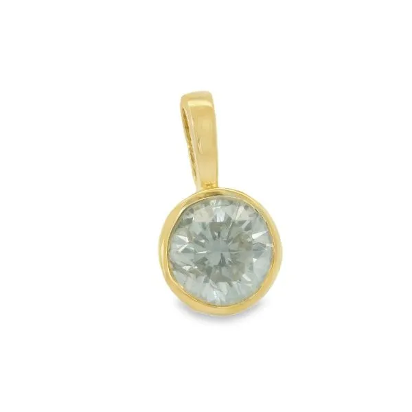 14Kt Yellow Gold Bezel Set Diamond Pendant Erickson Jewelers Iron Mountain, MI