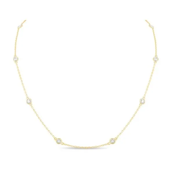 14Kt Yellow Diamonds By The Yard Necklace Erickson Jewelers Iron Mountain, MI