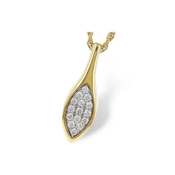 14Kt Yellow Gold Diamond Necklace Erickson Jewelers Iron Mountain, MI