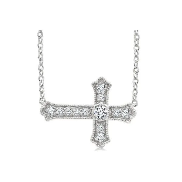 DIAMOND CROSS NECKLACE Erickson Jewelers Iron Mountain, MI