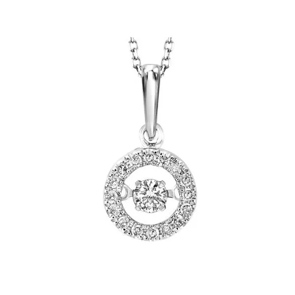 Diamond Circle Pendant Necklace Erickson Jewelers Iron Mountain, MI