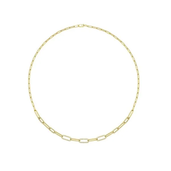 14K Yellow Gold Diamond Necklace Erickson Jewelers Iron Mountain, MI